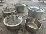 Kitchen aid potten set, Maison & Meubles, Cuisine | Casseroles & Poêles, Comme neuf, Enlèvement ou Envoi, Ensemble de casseroles