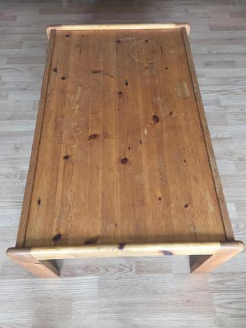 60/120/40 LxBxH salontafel van natuurlijk massief grenen beschikbaar voor biedingen