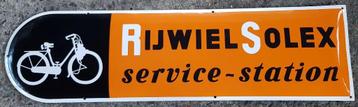 Rijwiel solex service station emaillen bord reclame borden