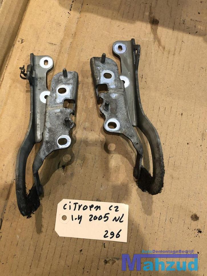 CITROEN C2 Motorkap scharnier set links rechts, Auto-onderdelen, Carrosserie, Citroën, Gebruikt, Ophalen of Verzenden