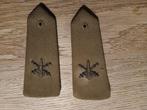 Paar geborduurde epauletten voor luchtafweergeschut, Verzamelen, Ophalen, Landmacht, Embleem of Badge