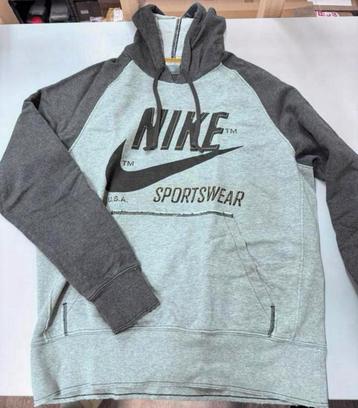 Nike Vintage 2000’s hoodie trui sweater grijs L large mannen beschikbaar voor biedingen