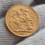 Munt / Sovereign / Goud .917 / George V / 1911 / 7,99 gr, Ophalen of Verzenden, Losse munt, Goud