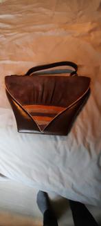 Vintage handtas, Handtassen en Accessoires, Tassen | Damestassen, Ophalen, Zo goed als nieuw, Bruin, Handtas