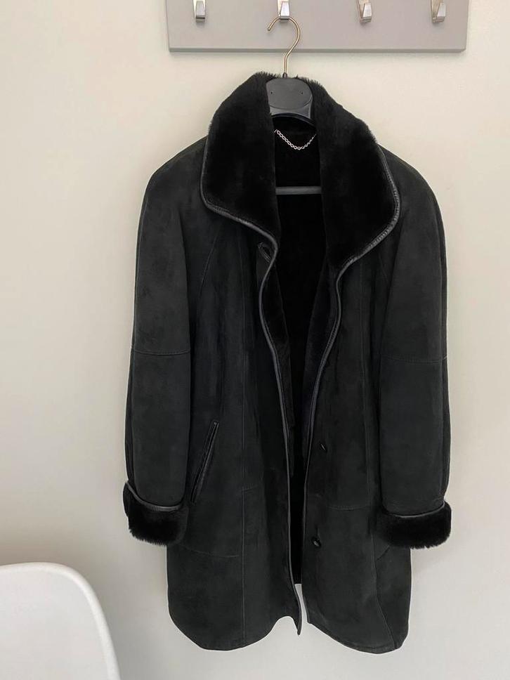 Ewarte mouton retourne mantel, Kleding | Dames, Jassen | Winter, Zo goed als nieuw, Maat 42/44 (L), Ophalen