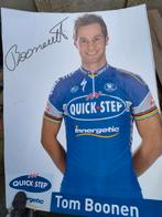 Tom Boonen handtekening Quick Step, Verzamelen, Ophalen, Zo goed als nieuw