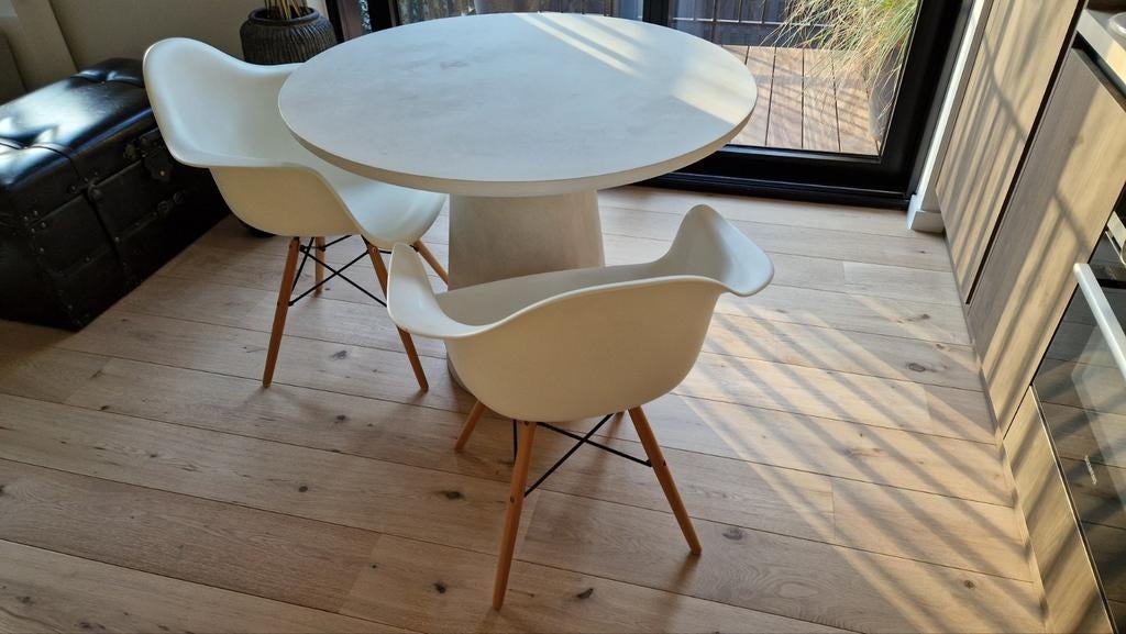 Witte kuipstoel, 2x, gratis ophalen, Enlèvement, Utilisé