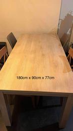 Tafel met 4 stoelen, Ophalen