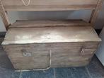 Mooie antieke houten kist, Comme neuf, Enlèvement ou Envoi
