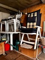 Zetels stoelen tafel, Tuin en Terras, Ophalen, Kunststof, Gebruikt, Bank