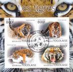 Timbres animaux tigres v, Envoi, Affranchi