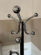 Vintage kapstok jaren 70 – 12 haken – marmeren voet – chroom, Ophalen, Gebruikt, X, Staande kapstok