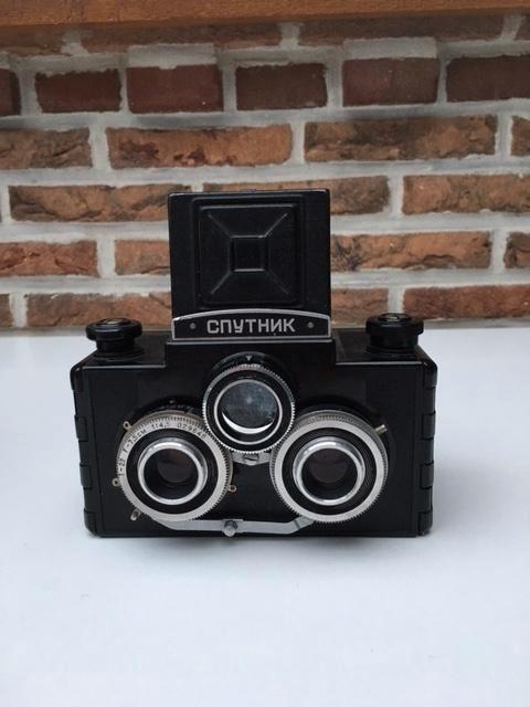 Sputnik stereocamera met draagtas, TV, Hi-fi & Vidéo, Appareils photo analogiques, Enlèvement ou Envoi