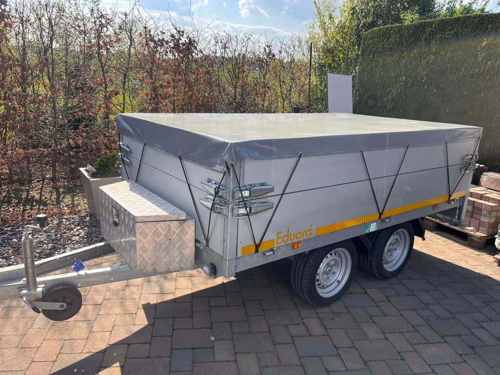 Eduard aanhangwagen dubbelas in uitzonderlijke staat, Auto diversen, Aanhangwagen-onderdelen, Zo goed als nieuw, Ophalen