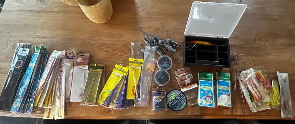 Zeevismateriaal: onderlijnen, lood, kunstaas, vislijn, Ophalen, Nieuw, Kunstaas