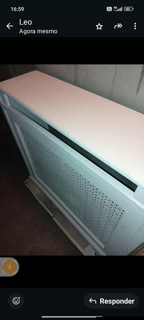 Nette witte radiatorombouw / radiatorkast, Electroménager, Hottes, Enlèvement