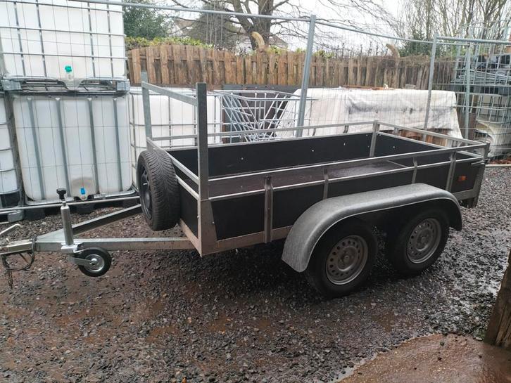 Vernieuwde dubbelas aanhangwagen, Auto diversen, Aanhangers en Bagagewagens, Ophalen