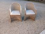 4 chaises de jardin en rotin avec coussins, Jardin & Terrasse, Chaises de jardin, Enlèvement, Rotin