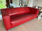 Canapé IKEA Klippan cuir rouge, Huis en Inrichting, Ophalen, Gebruikt, 150 tot 200 cm, Tweepersoons