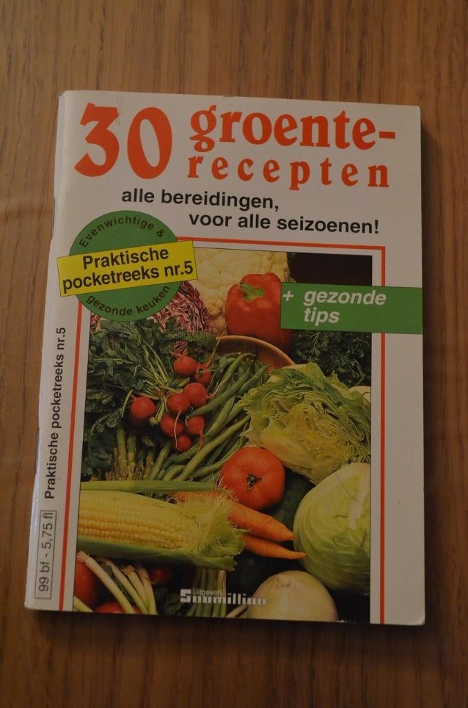 Mini boekje 30 groentenrecepten 61 blz, Livres, Livres de cuisine, Enlèvement ou Envoi, Cuisine saine, Utilisé, Soumillion