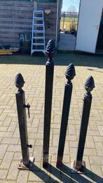 4 paaltjes voor tuinpoort, Ophalen of Verzenden, Zo goed als nieuw