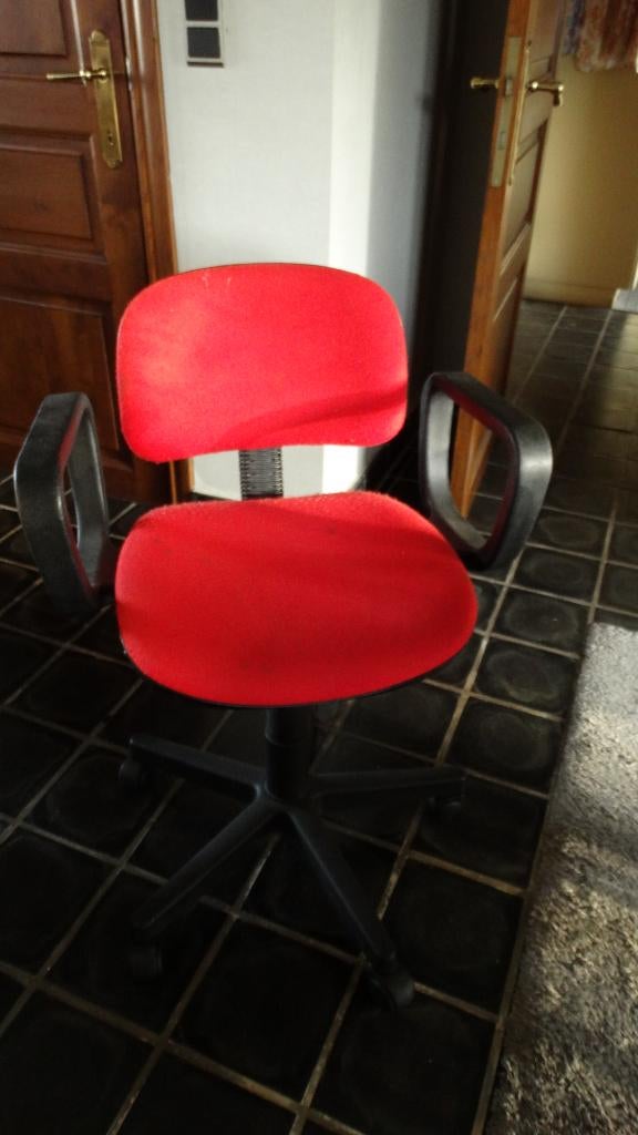 Bureaustoel, Ophalen, Gebruikt, Oranje, Bureaustoel