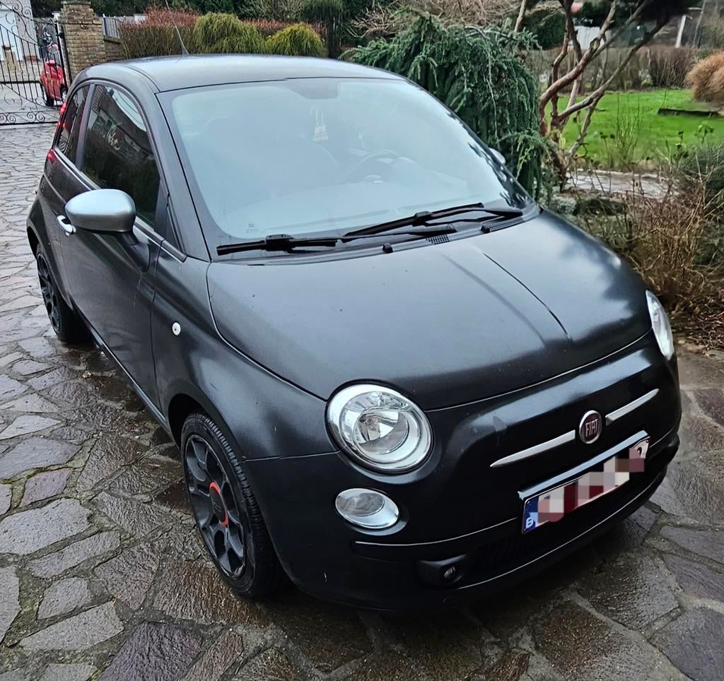 Fiat 500, Zwart, Zwart, Handgeschakeld, Particulier