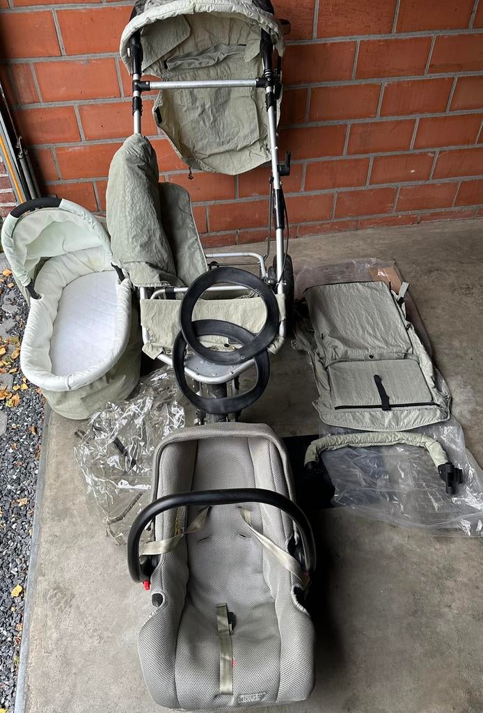 Complete en nette kinderwagen te koop, inclusief…, Enlèvement ou Envoi, Comme neuf
