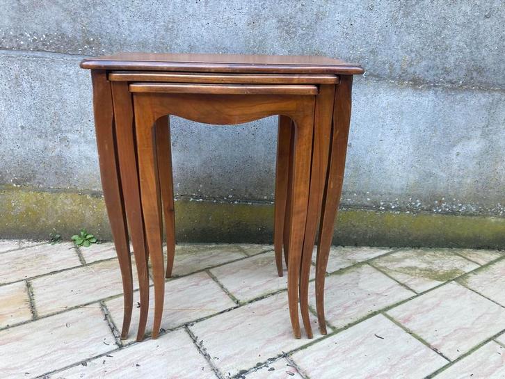 Set van 3 stapeltafeltjes - LouisXV-, Antiek en Kunst, Antiek | Meubels | Tafels, Ophalen
