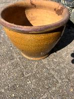 okergele bloempot, Tuin en Terras, Ophalen, Zo goed als nieuw
