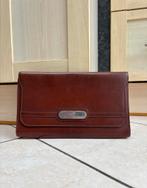 Delvaux - Pochette en cuir vintage, Envoi, Utilisé, Brun, Sac de soirée