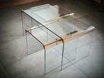 Gallotti&radice T35 R Trio tables basses verre, Utilisé, Rectangulaire, Verre