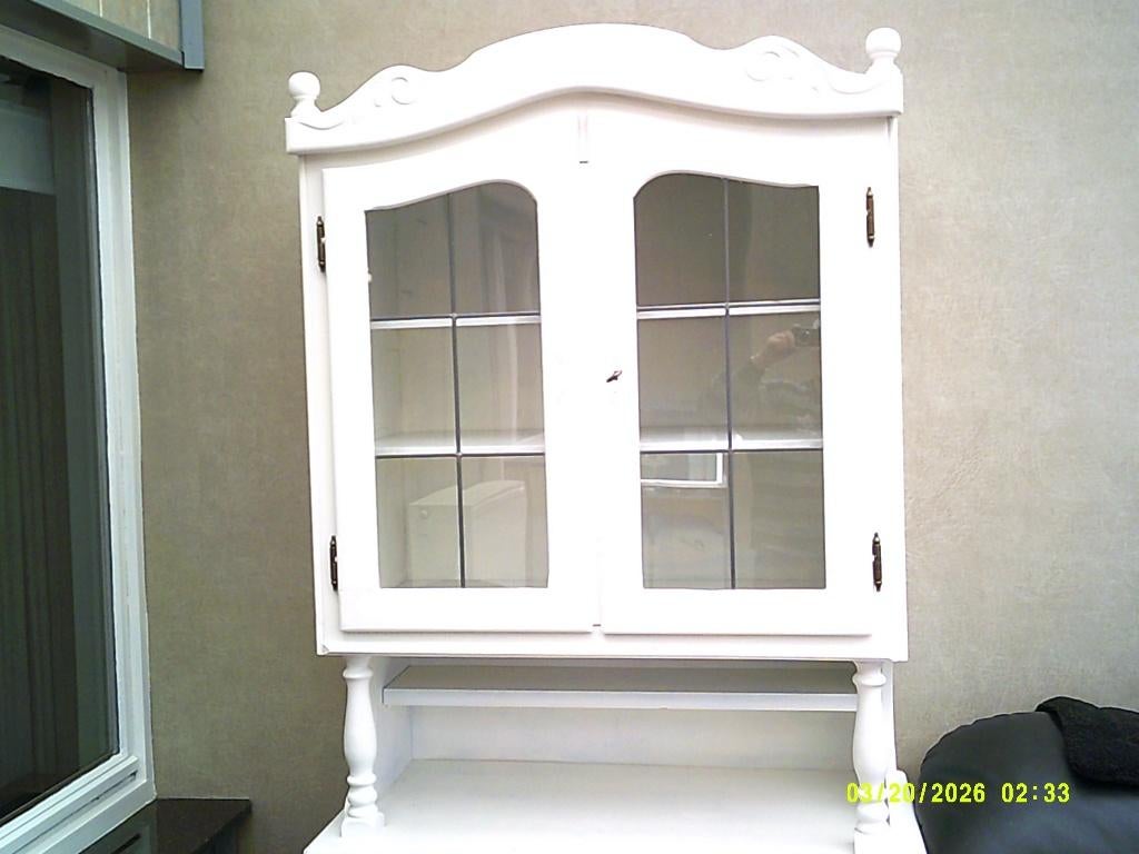 Vitrine kast,  goede staat,, Huis en Inrichting, Ophalen, Gebruikt, Met deur(en), Retro.