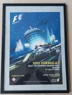 Max Verstappen handtekening-F1 Bahrein 2015 affiche, Verzamelen, Ophalen of Verzenden, Zo goed als nieuw, Formule 1