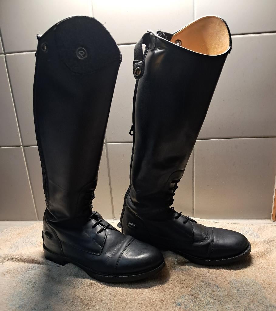 Rijlaarzen Meisje Maat 37 QHP Romy Zwart, Dieren en Toebehoren, Ophalen of Verzenden, Zo goed als nieuw, Kinderen, Schoeisel