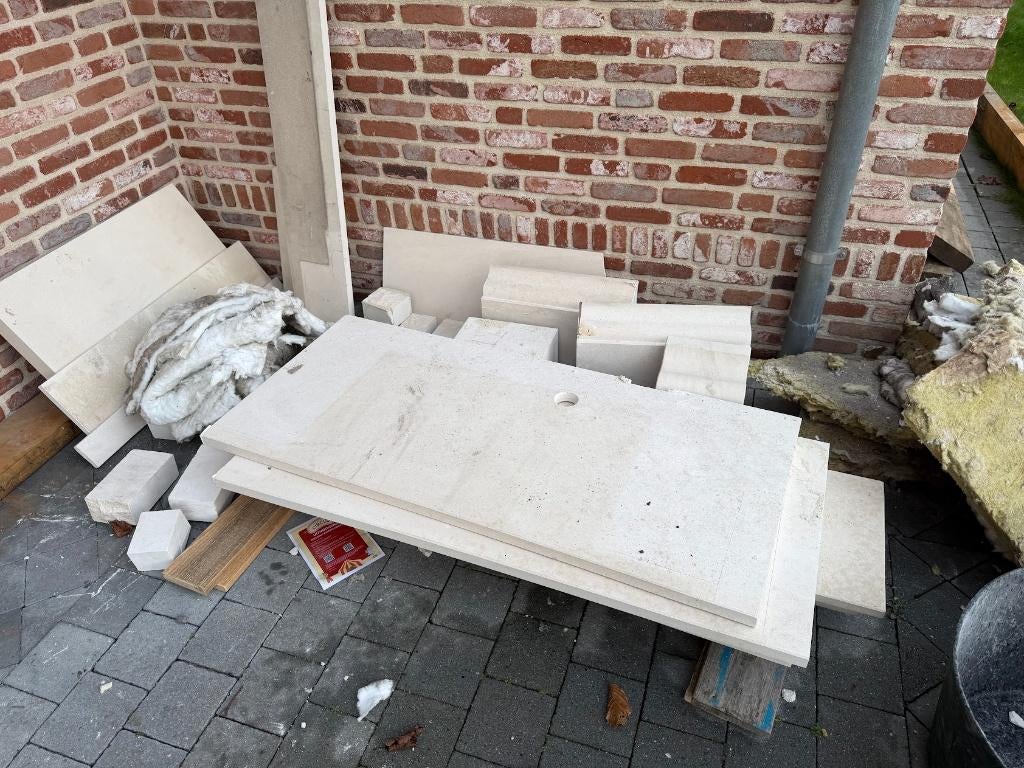 Lot witsteen, Doe-het-zelf en Bouw, Ophalen, Gebruikt