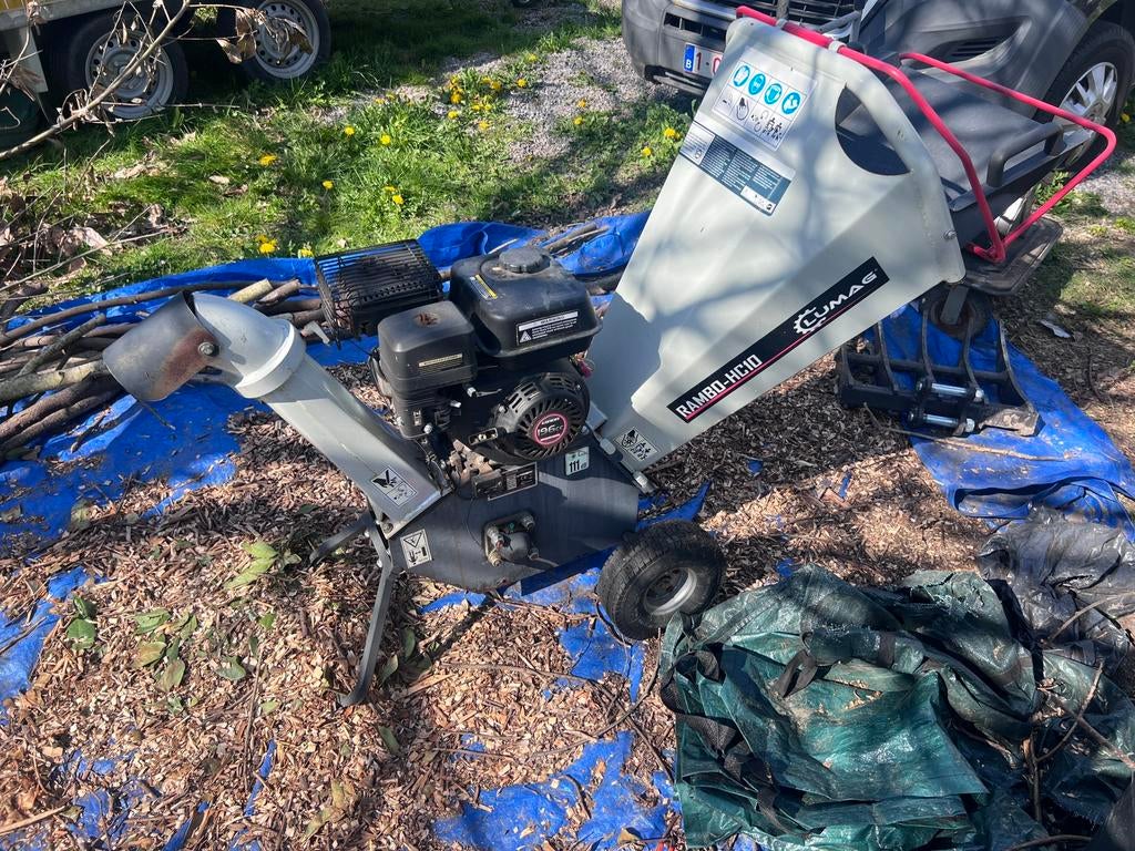 Broyeur de végétaux, Enlèvement