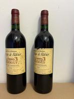 2 flessen rode wijn bordeaux chateau de belcier 1998, Verzamelen, Wijnen, Frankrijk, Ophalen of Verzenden, Zo goed als nieuw, Rode wijn