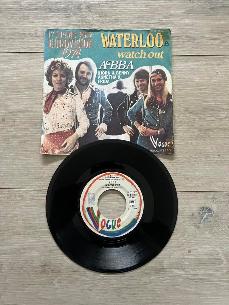 Abba Waterloo Vinyl Single 7 Inch 1974, Enlèvement, Comme neuf, 7 pouces