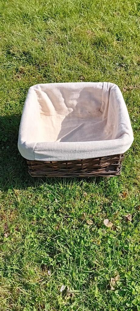 Panier carré avec housse amovible, Maison & Meubles, Accessoires pour la Maison | Plataux & Paniers, Neuf, Enlèvement ou Envoi
