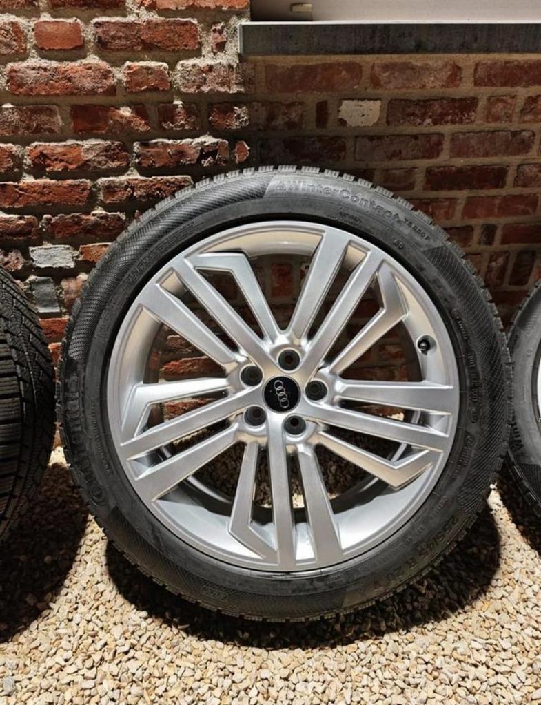 Originele Audi 20” winterset met Continental banden - Q5, Ophalen, Velg(en), Winterbanden, 20 inch