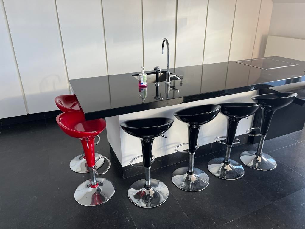 6 barkrukken in hoogte verstelbaar, Zakelijke goederen, Ophalen, Gebruikt, Meubilair