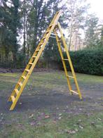 Staltor enkele glasvezel GVK trapladder TRG12 - 12 treden, Ophalen, Zo goed als nieuw, Opvouwbaar of Inschuifbaar