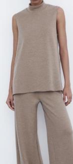 Nieuwe beige mouwloze sweater tanktop van ZARA S, Kleding | Dames, Nieuw, Ophalen of Verzenden, Maat 36 (S), Zara