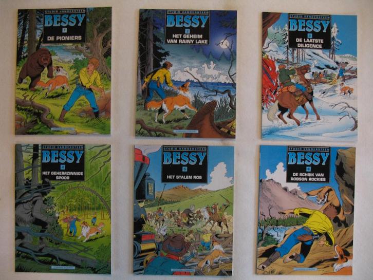 Bessy, Standaard bewerkingen, gekleurde1ste druk, nr 1 t/m 7, Livres, BD, Comme neuf, Plusieurs BD, Enlèvement ou Envoi