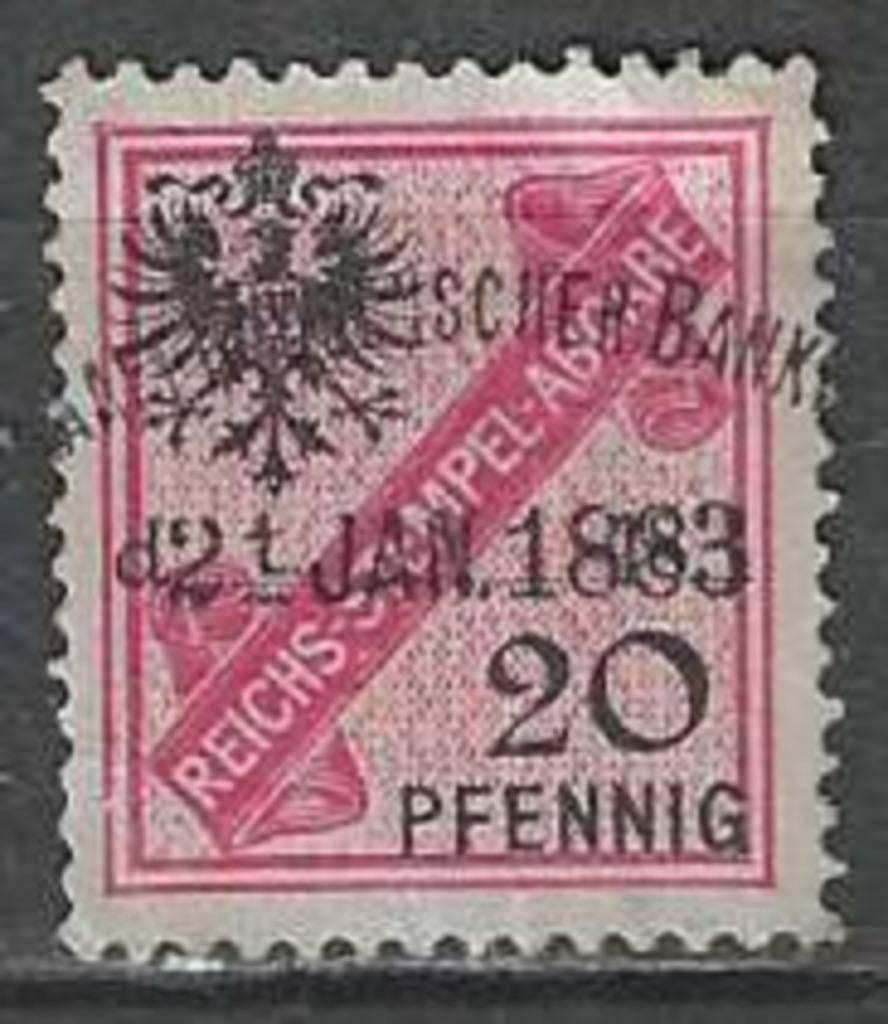 Allemagne 1881 - Yvert ZN - Impôt fiscal (ST), Envoi, Affranchi