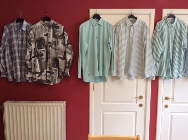 Te koop heren hemden 6 stuks maat L 41/42, Kleding | Heren, Overhemden, Andere, Overige kleuren, Ophalen of Verzenden, Zo goed als nieuw