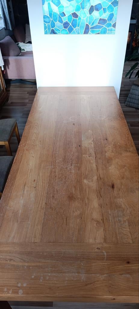 Grande table en teck massif  2,4 m, Enlèvement