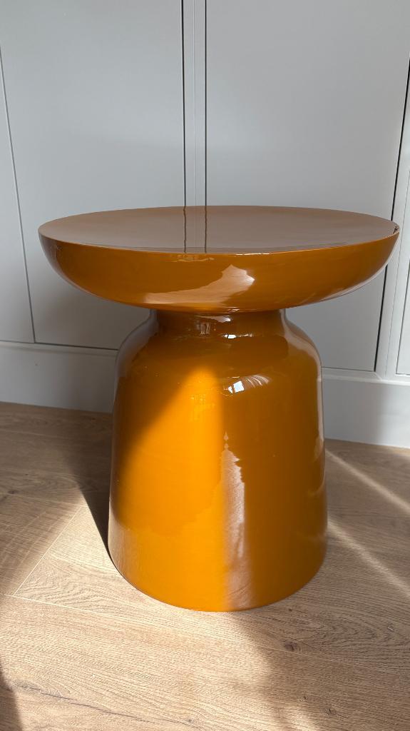 Bout de canapé ocre, Maison & Meubles, Tables | Tables d'appoint, Neuf, Rond, Moins de 45 cm, Moins de 55 cm, Métal ou Aluminium