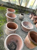 Stenen bloempot, Tuin en Terras, Rond, Zo goed als nieuw, Tuin, Terracotta